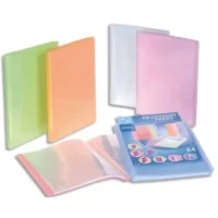 VIQUEL Protège document personnalisable 80 vues, 40 pochettes PROPYSOFT coloris assortis