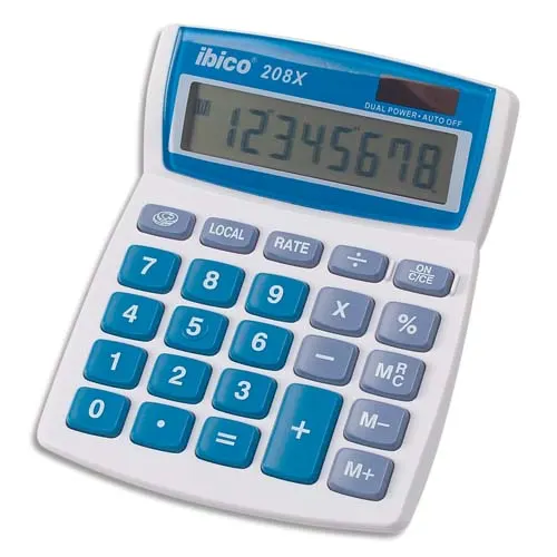 IBICO Calculatrice de bureau 8 chiffres 208X IB410062 – Image 2
