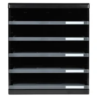 EXACOMPTA Module de classement 5 tiroirs ouverts, format A4 +. Dim: L28,8 x H32 x P35 cm. Coloris Noir