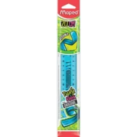 MAPED Twist'n Flex - Règle flexible 20 cm - Coloris assortis : Bleu, Vert, Rose