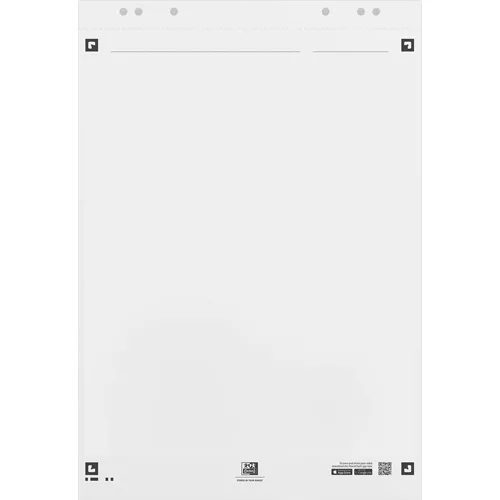 OXFORD Bloc pour les réunions SMARTCHART connecté 20 feuilles unies. Format 65x100cm