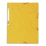EXACOMPTA Chemise 3 rabats et élastique, en carte lustrée 5/10e, 400gr. Format 24x32cm. Coloris Jaune. – Image 5