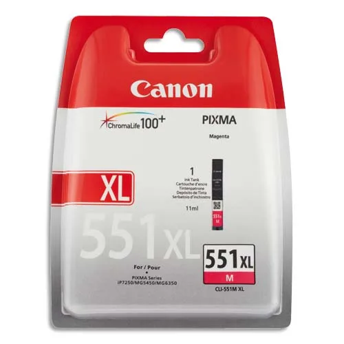CANON Cartouche Jet d'encre Magenta 551XL