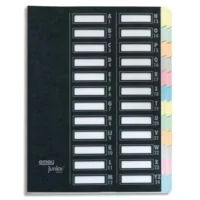 EMEY Trieur EMEY JUNIOR en carte, 24 compartiments. Coloris Noir.