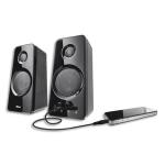 TRUST Ensemble d'enceintes 2.0 avec connectique pour votre iPod, iPhone, lecteur MP3 1902/21560