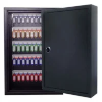 PAVO Armoire à clés 300 clés, serrure à clés 2 fournies - Dimensions : L55 x H38 x P20 cm Gris foncé