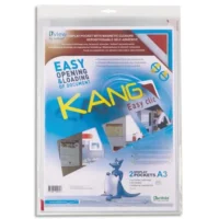 TARIFOLD Sachet de 5 pochettes coins KANG assortis, repositionnables sur tous support lisses.