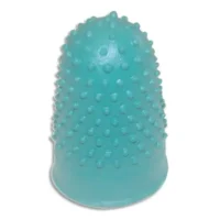 WONDAY Sachet 12 doigtiers caoutchouc Taille n°0 - Diamètre 16 mm coloris Vert