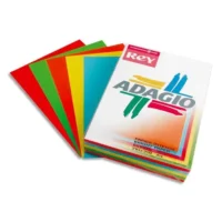 INAPA Ramette 40 feuilles x 5 teintes papier couleur intense ADAGIO assortis intenses A4 80g