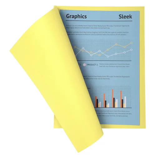 EXACOMPTA Paquet de 100 chemises SUPER 250 en carte 210 grammes coloris Jaune canari – Image 4