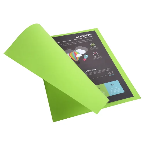 EXACOMPTA Paquet de 100 chemises ROCK'S en carte 210 grammes coloris Vert clair – Image 4