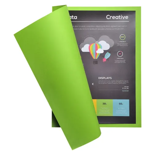 EXACOMPTA Paquet de 100 chemises ROCK'S en carte 210 grammes coloris Vert clair – Image 3
