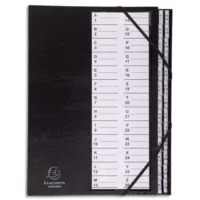 EXACOMPTA Trieur alphanumérique 26 compartiments couverture plastifiée