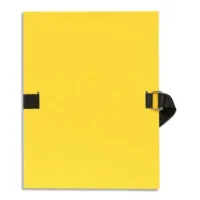 EXACOMPTA Chemise extensible Varia 2230, recouverte de papier grainé Jaune