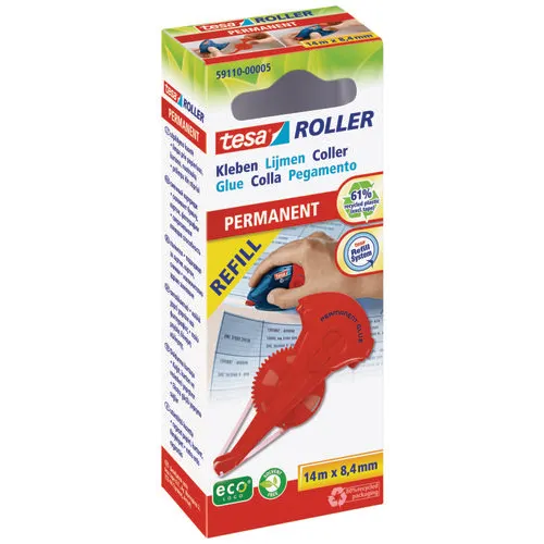 TESA Recharge pour roller de colle permanente Ecologo 14mx8,4mm – Image 2