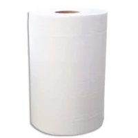 Lot de 2 Bobines d'essuyage 2 plis 150 formats 25 x 19,5 cm - L37,5 m,bobine D11,5 cm Blanc Eco