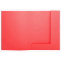 EXACOMPTA Paquet 50 chemises 2 rabats carte 210g SUPER 250. Coloris Rouge
