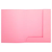 EXACOMPTA Paquet 50 chemises 2 rabats carte 210g SUPER 250. Coloris Rose
