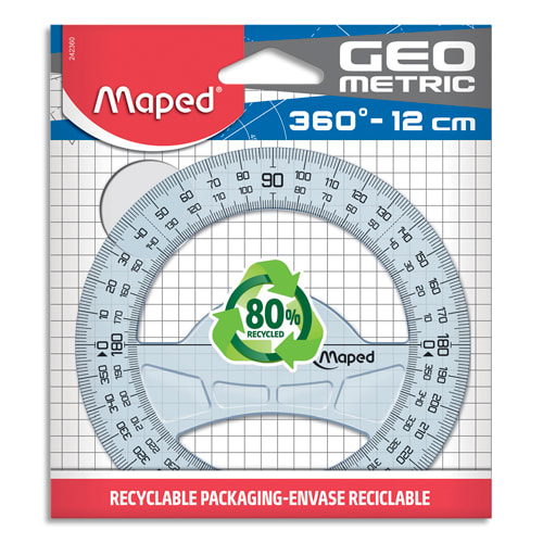 MAPED Geometric - Rapporteur 12 cm - 360°
