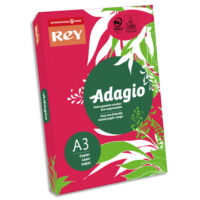INAPA Ramette 500 feuilles papier couleur intense ADAGIO Rouge intense A3 80g