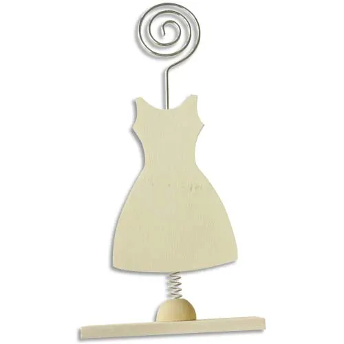 GRAINE CREATIVE Porte-photo en bois robe format 100 x 40 x 150 mm, à décorer