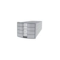 HAN Module de classement Impuls 4 tiroirs en polystyrène Gris/translucide. Dim. L28 x H23,5 x P36,7 cm