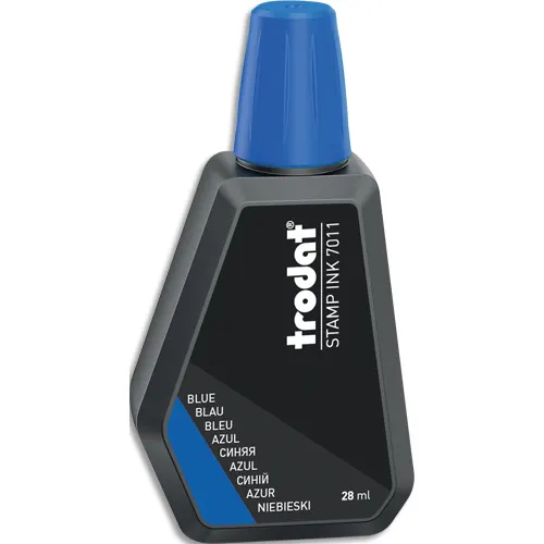 Trodat Encre pour tampon encreur "7011", 28 ml, bleu – Image 2