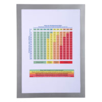 EXACOMPTA Pochette d'affichage magnétique format A4. Coloris cadre argent