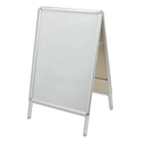 NOBO Chevalet porte-affiche clipsable, aluminium, anti-reflet en PVC, format A1, 1902206