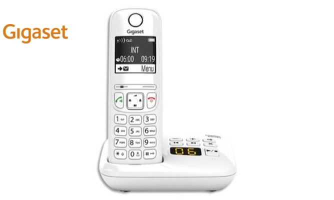 GIGASET Téléphone sans fil AS690A avec répondeur Blanc AS690ABLC