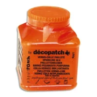 DECOPATCH Pot de vernis colle pailletée 150g