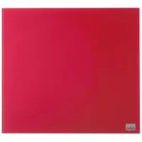 NOBO Tableau mémo magnétique en verre - 300x300 mm - rouge - NOBO 1903954