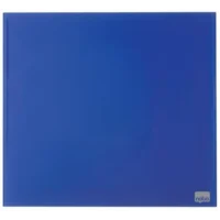 NOBO Tableau mémo magnétique en verre - 450 x 450 mm - bleu - NOBO 1903953