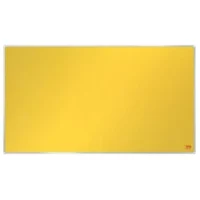 NOBO Tableau d'affichage Widescreen en feutre Impression Pro - 890 x 500 mm - jaune - 1915430