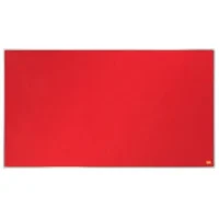 NOBO Tableau d'affichage Widescreen en feutre Impression Pro - 1880 x 1060 mm - rouge - 1915423