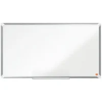 NOBO Tableau blanc magnétique émaillé cadre en alu. Format large 40'' Premium+. Surface garantie 25 ans