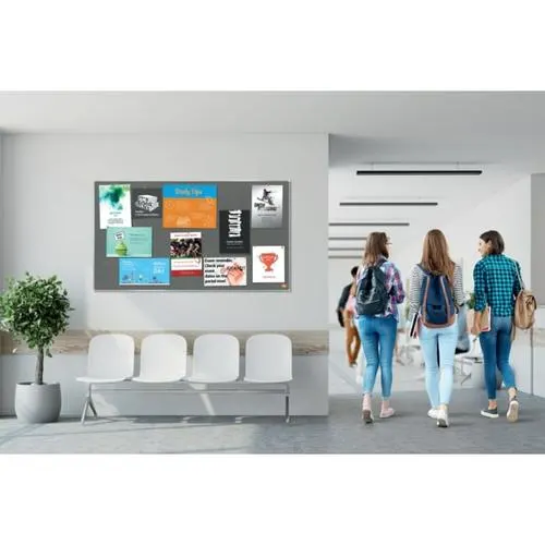 NOBO Tableau d'affichage en feutre Impression Pro - 1200 x 900 mm - gris - 1915221 – Image 4