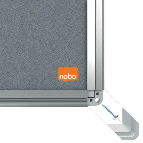 NOBO Tableau d'affichage en feutre Premium Plus - 1500 x 1200 mm - gris - 1915198 – Image 4