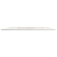 Plateau FLEXI mélaminé 25mm 160x80cm pré-percés pour obturateur. Coloris Blanc