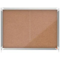 NOBO Vitrine d'affichage porte coulissante Premium Plus - liège - 8 x A4 - 1915331