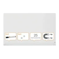NOBO Tableau en verre widescreen - 1883 x 1059 mm - blanc - NOBO 1905193