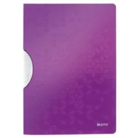 LEITZ Chemise à clip COLORCLIP WOW en polypropylène opaque 5/10eme. Coloris violet