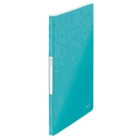 LEITZ Protège document WOW en polypropylène 20 pochettes, 40 vues. Coloris Menthe