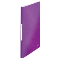 LEITZ Protège document WOW en polypropylène 40 pochettes, 80 vues. Coloris Violet