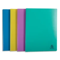 EXACOMPTA Protège document FOREVER YOUNG 20 pochettes/40 vues PP recyclé 5/10e. Coloris assortis fun