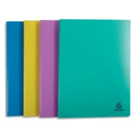 EXACOMPTA Protège document FOREVER YOUNG 30 pochettes/60 vues PP recyclé 5/10e. Coloris assortis fun