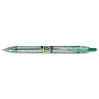 PILOT Bille B2P Ecoball rétractable. Rechargeable. Pointe 1mm. Corps plastique recyclé 86%. Coloris vert