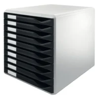Bloc de classement 10 tiroirs, Leitz Noir