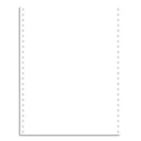 EXACOMPTA Boîte 2000 feuilles listing 70g standard blanc 240x12 1 pli bande Caroll détachable