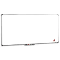 PLANORGA Tableau blanc laqué 100x150 cm OFFICE pour feutre effaçable à sec avec encadrement alu anodisé.